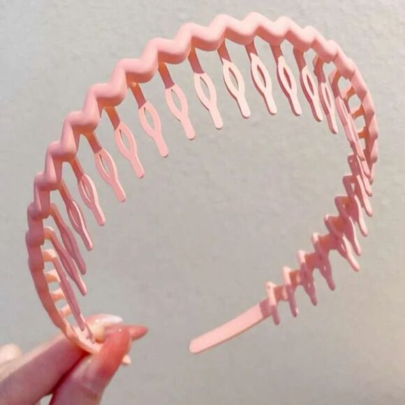 9pc Solid Wave-Shape Hair Claw Hairband - Picture 12 of 12